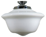 Lighting Inspirations DIY Batten Fix Light - 16" Victorian Schoolhouse Glass - 300 x 400mm - Chrome
