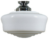 Lighting Inspirations DIY Batten Fix Light - Moulins Glass - 210 x 300mm - Chrome

