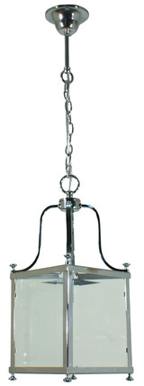 Lighting Inspirations Michigan Lantern Chain Pendant Light - 200mm - Chrome