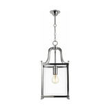 Lighting Inspirations Michigan Lantern Chain Pendant Light - 200mm - Chrome