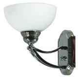 Lighting Inspirations Houston Art Deco Indoor Wall Light - Chrome