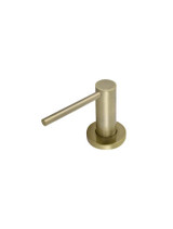 Meir Round Bench Mounted Soap Dispenser - 64mm - Satin Brass