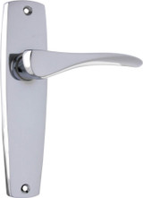 Tradco Mid-Century Lever Door Handle - 145 x 35mm - Chrome