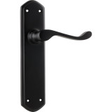Tradco Windsor Lever Door Handle - 200 x 45mm - Matte Black