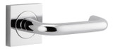 Iver Oslo Return Lever Door Handle - Square Rosette - 52 x 52mm - Chrome
