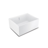 Shaws Classic Shaker 600 Butler Sink - 595 x 255 x 460mm - Gloss White