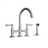 Nicolazzi 1460WS Campania Gooseneck Kitchen Tap with Separate Spray - Swivel Spout