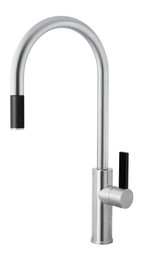 Armando Vicario Luz Gooseneck Kitchen Mixer Tap with Pull Out Spray - Swivel Spout