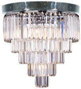 Lighting Inspirations Celestial Waterfall Chandelier Pendant Light - 5 Tier - 400mm - Chrome