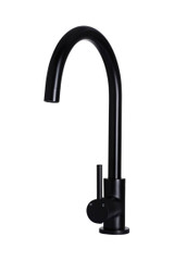 Meir Gooseneck Kitchen Mixer Tap - Swivel Spout - Matte Black