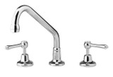 CB Ideal Roulette Upswept Outlet Kitchen Tap - Swivel Spout