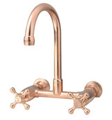 CB Ideal Roulette Wall Mounted Exposed Straight Breech Basin Tap - Swivel Spout