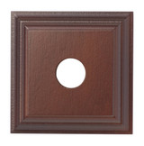 Tradco Classic Single Switch Mounting Block - 90 x 90mm - Cedar