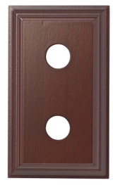 Tradco Classic Double Switch Mounting Block - 155 x 90mm - Cedar