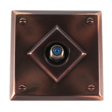 Classic Electric Bungalow Pay TV Socket - 67 x 67mm - Florentine Bronze