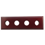 Classic Electric Bungalow Double Power Point Oblong Mounting Block - 310 x 96mm - Cedar