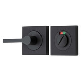 Iver Accessibility Square Privacy Turn & Indicator - 52 x 52mm/4mm Spindle - Matte Black