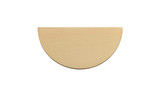Iver Osaka Half Moon Drawer Pull Handle - 75mm - Brushed Brass