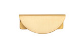 Iver Osaka Lip Half Moon Drawer Pull Handle - 80mm - Brushed Brass