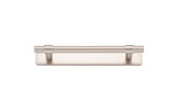 Iver Helsinki Cabinet Pull Handle with Backplate - Satin Nickel