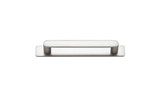 Iver Osaka Cabinet Pull Handle with Backplate - Satin Nickel