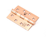 From The Anvil Ball Bearing Hinge - 102 x 76mm - Polished Bronze (Pair)