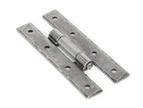 From The Anvil H Fixed Pin Furniture Hinge - 84 x 34mm - Pewter Patina (Pair)