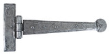 From The Anvil Penny End Decorative Tee Hinge - 226mm - Pewter Patina (Pair)