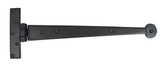 From The Anvil Penny End Decorative Tee Hinge - 381mm - Black (Pair)