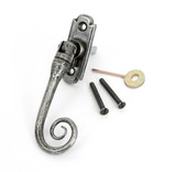From The Anvil Monkey Tail Espagnolette Locking Window Handle - Pewter Patina