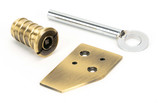 From The Anvil Flush Sash Window Stop - Aged Brass (Single)