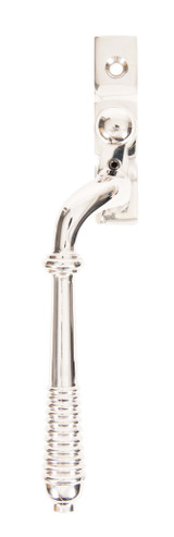 From The Anvil Reeded Espagnolette Locking Window Handle - Polished Nickel