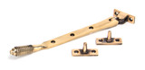 From The Anvil Reeded Sill Mounted Casement Stay - Polished Bronze
