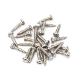 From The Anvil Slotted Pan Head Screws - Pack of 25 - 13mm x 4 Gauge - Stainless Steel