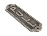 From The Anvil 'Pull' Sign - 168 x 48mm - Antique Pewter