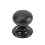 From The Anvil Mushroom Cabinet Knob with Backplate - Aged Bronze