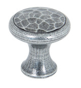 From The Anvil Hammered Cabinet Knob - Pewter Patina