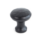 From The Anvil Hammered Cabinet Knob - Black
