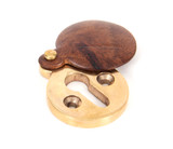 From The Anvil Round Covered Escutcheon Keyhole Cover - 30mm - Rosewood