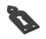 From The Anvil Gothic Escutcheon Keyhole Cover - 68 x 28mm - Black