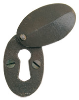 From The Anvil Oval Covered Escutcheon Keyhole Cover - 51 x 31mm - Beeswax