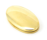 From The Anvil Oval Covered Escutcheon Keyhole Cover - 50 x 29mm - Unlacquered Polished Brass
