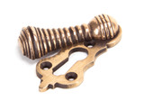 From The Anvil Beehive Covered Escutcheon Keyhole Cover - 58 x 25mm - Polished Bronze