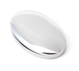 From The Anvil Oval Covered Escutcheon Keyhole Cover - 50 x 29mm - Chrome