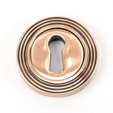 From The Anvil Beehive Escutcheon Keyhole Cover - 53mm - Polished Bronze