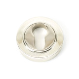 From The Anvil Round Plain Euro Cylinder Escutcheon - 53mm - Polished Nickel