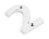 From The Anvil '2' House Number - 78mm - Chrome