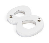 From The Anvil '8' House Number - 78mm - Chrome