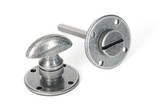 From The Anvil Round Privacy Turn - 41mm/5mm Spindle - Pewter Patina