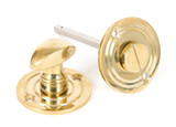 From The Anvil Round Privacy Turn 50mm/5mm Spindle - Unlacquered Polished Brass